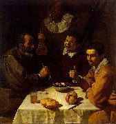 Diego Velazquez Drei Manner am Tisch painting